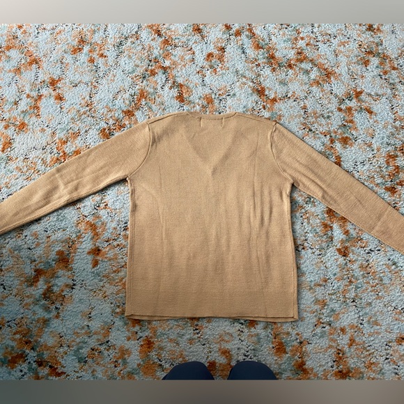 Vintage Unisex V-neck Embroidered Golf Sweater - Picture 4 of 5